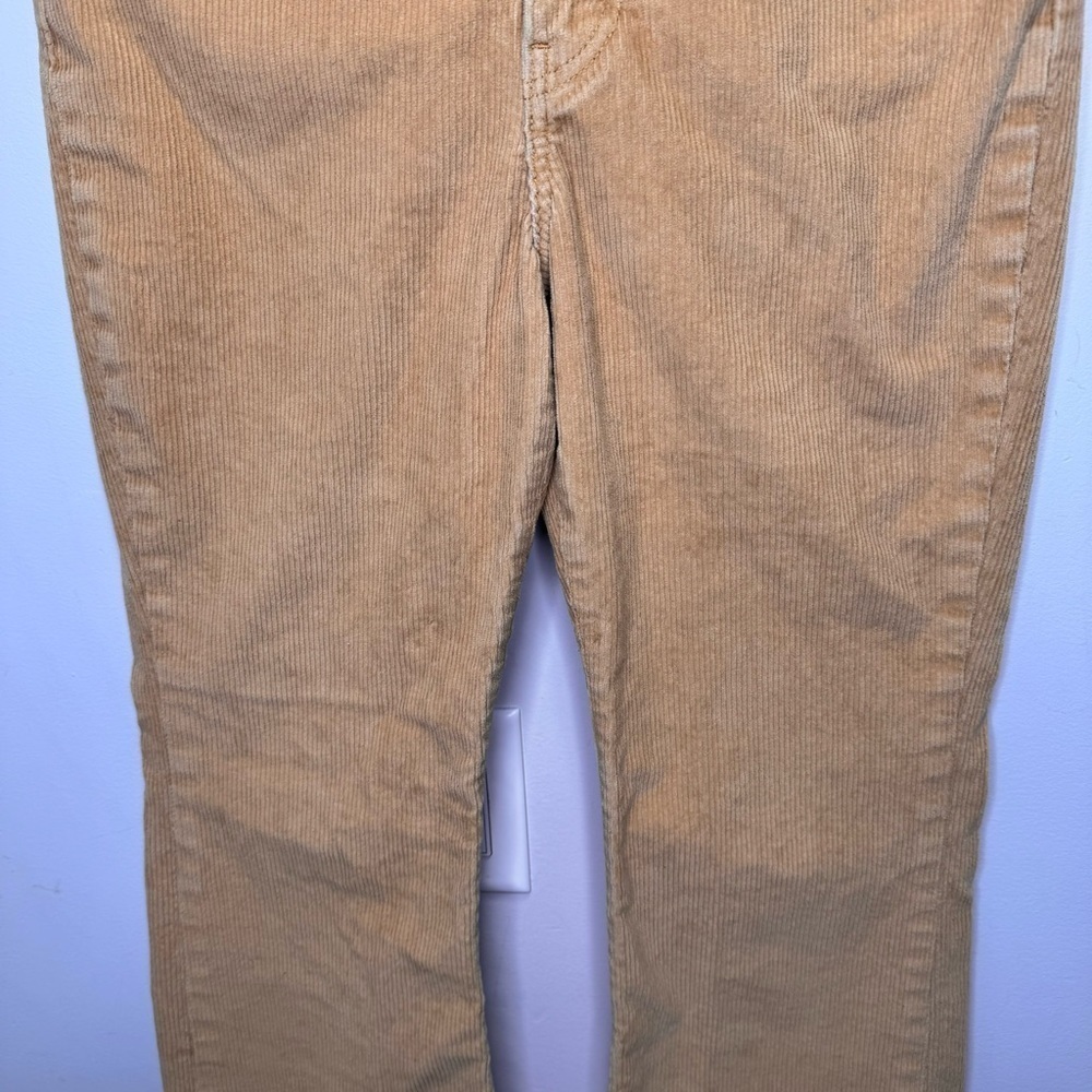 Levi's Ribcage Boot High Rise Tan Corduroy Pants Size 30 - Picture 8 of 16